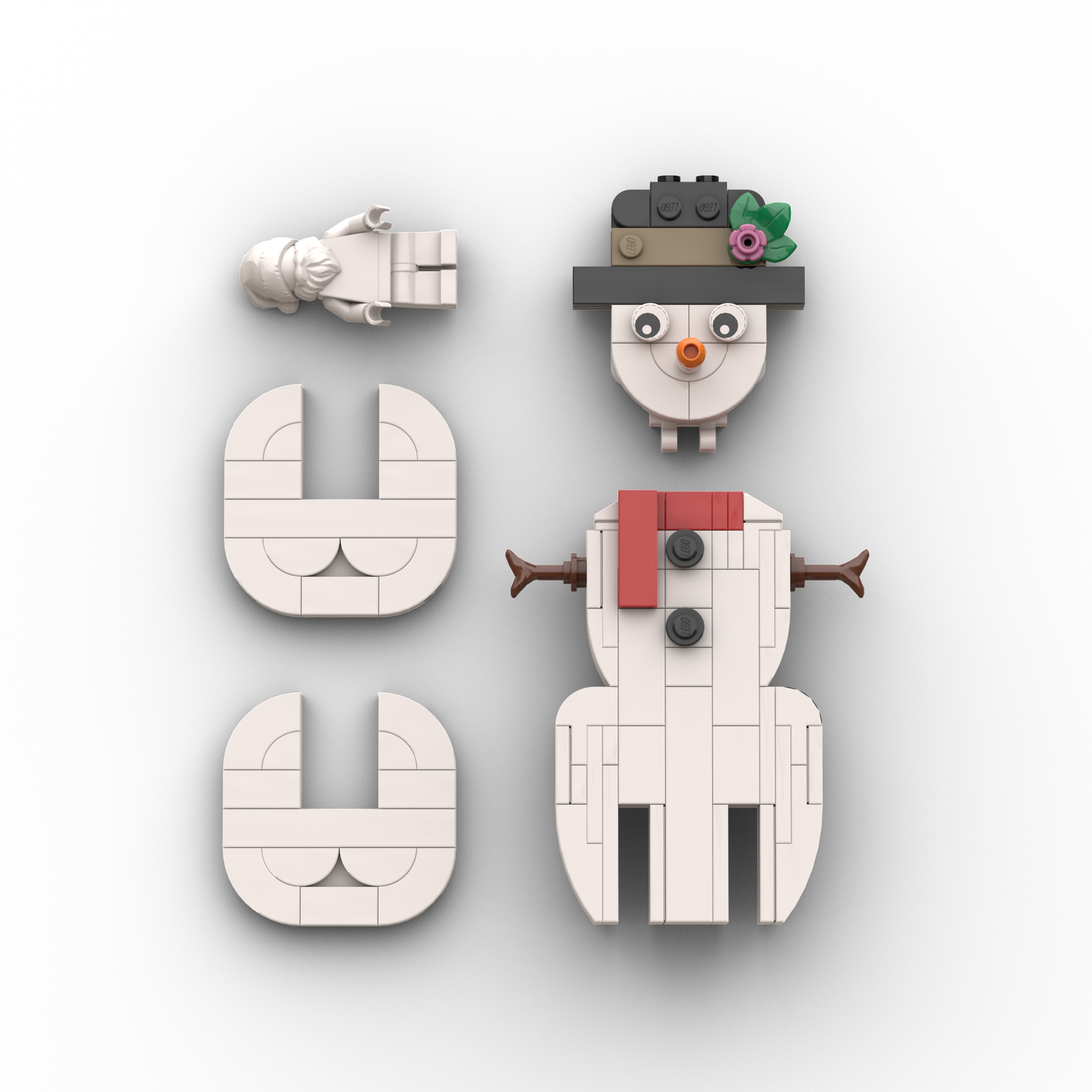 XA02 | 4 PIECE SNOWMAN PUZZLE
