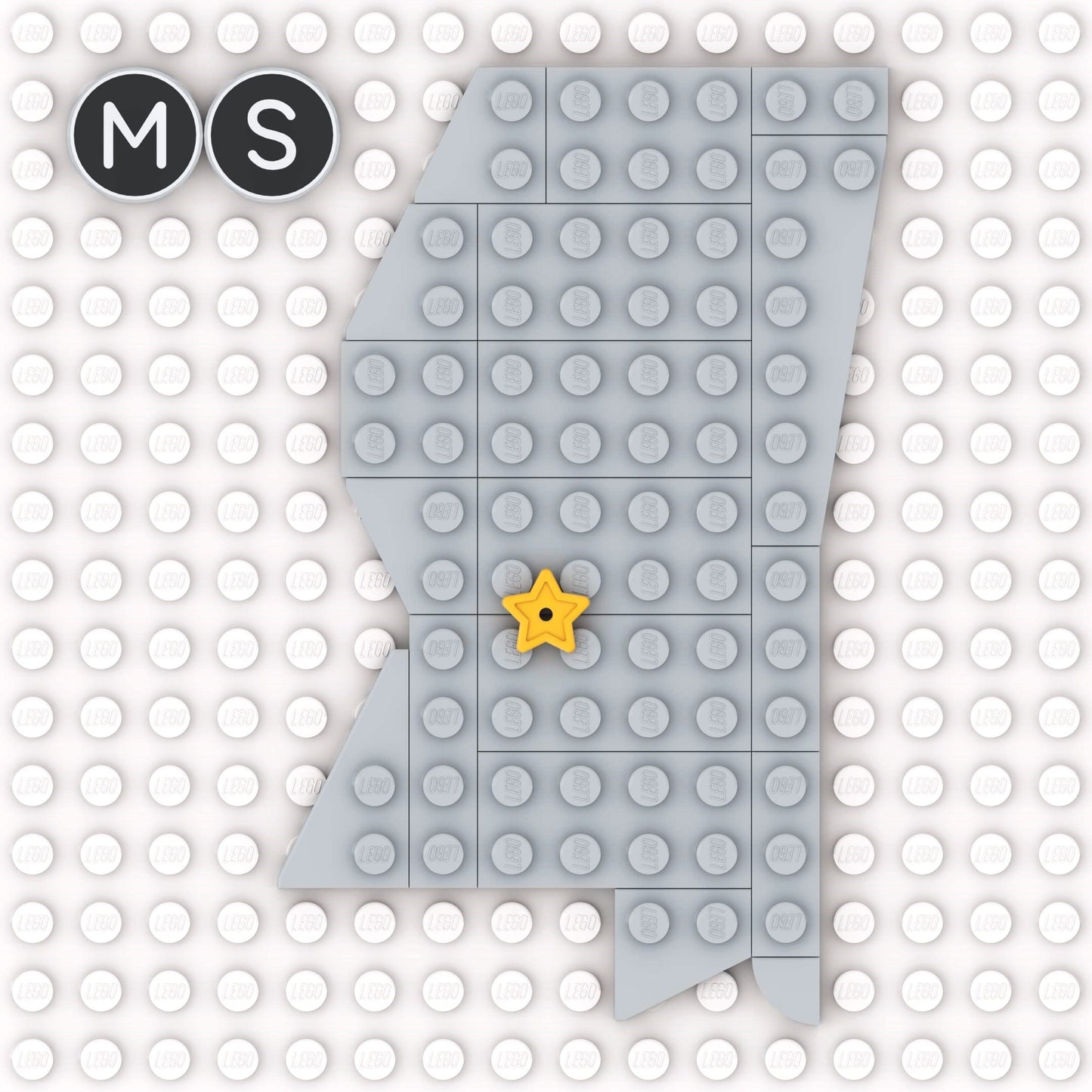MISSISSIPPI MS myBRICKstate custom LEGO state building and display set