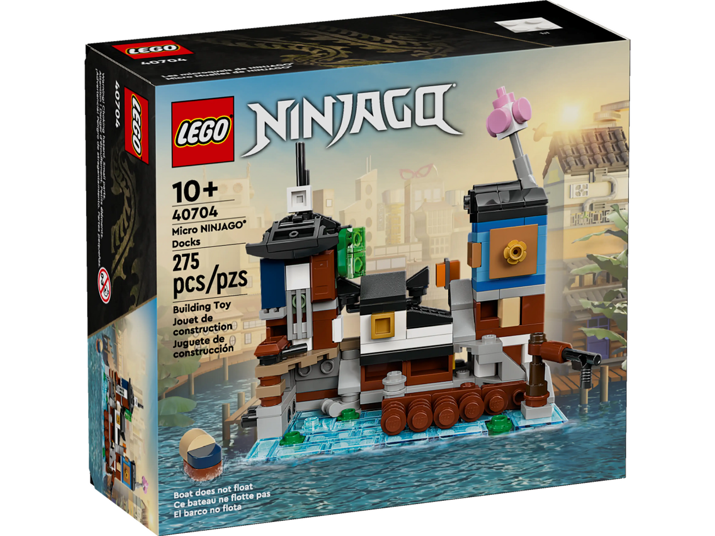 Z04 | Micro NINJAGO® City Docks (40704) - New in Box Sealed Set